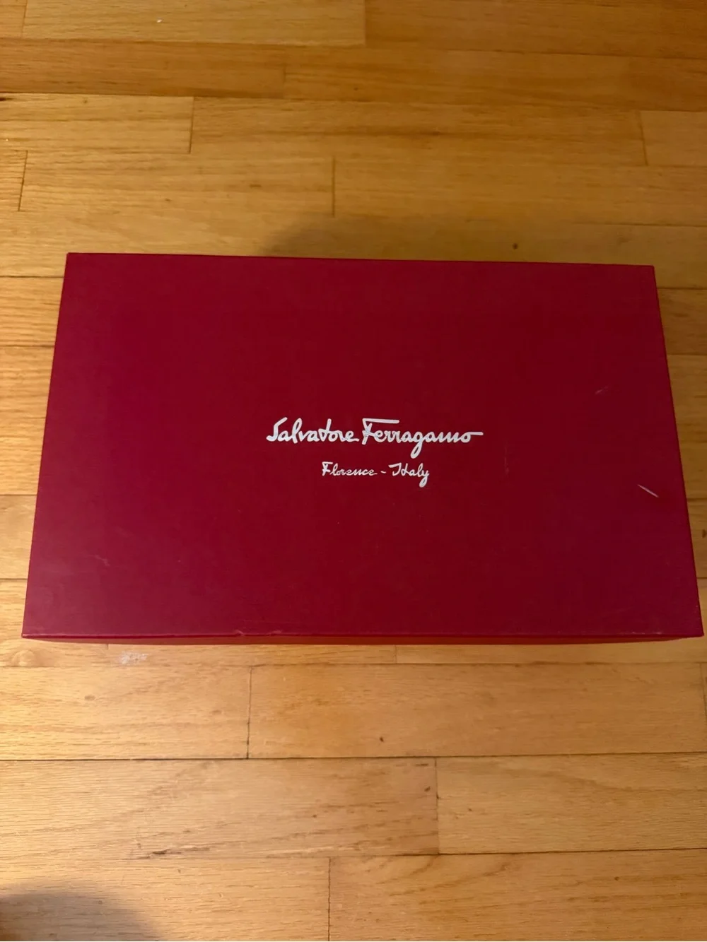 Salvatore Ferragamo Men’s Shoe Box - Deep Red ,unisex sizes 6-10